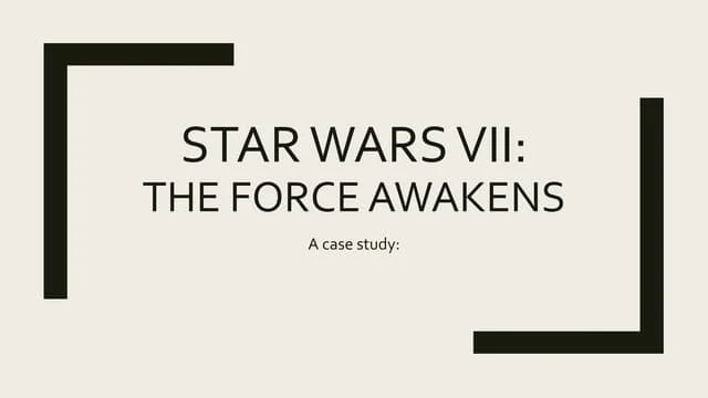 interest in star wars case study